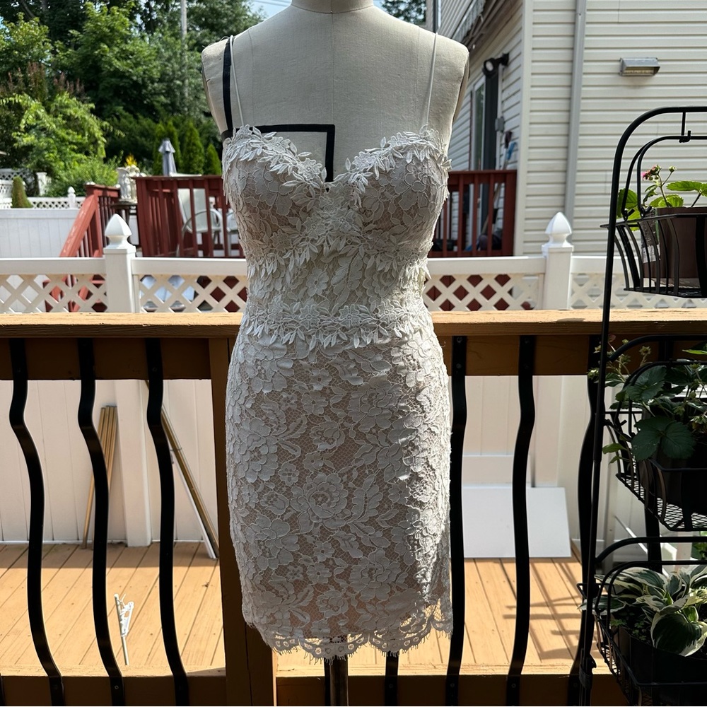 White Mini Dress, Perfect for Bridal/Prom Occasion